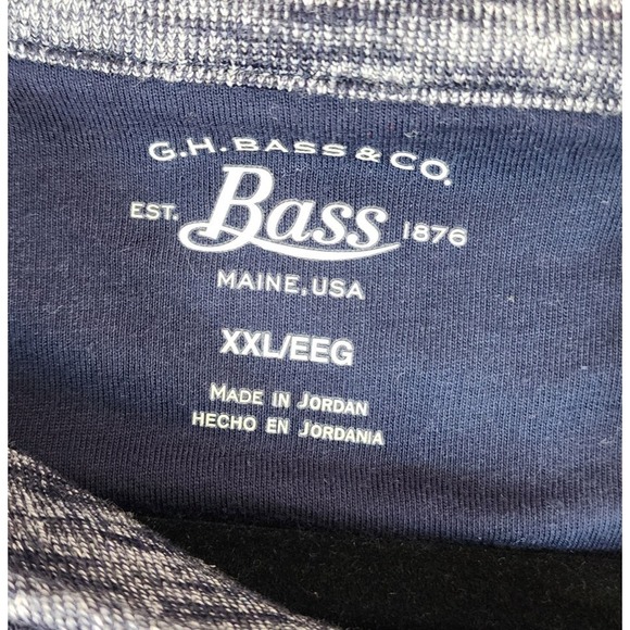 GH Bass & Co Women's XXL Cross Over Zip Front Sweater Jacket Heather Blue - Picture 8 of 13